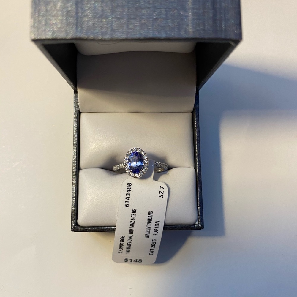 10k gold genuine tanzanite